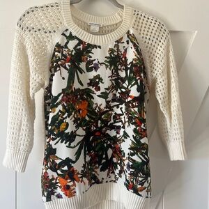 Club Monaco Cream Knit Top